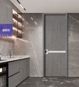 新品木門7851雀眼灰+雀眼白